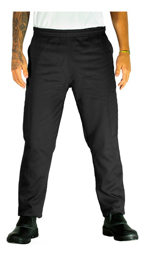 Calça Brim Preta Uniforme Profissional Trabalho Envio Rápido