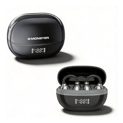 Audifonos Inalambricos Bluetooth Clip Monster M100 Sports color negro | Meses sin interés