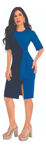 Vestido Casual Mujer Azul 942-43