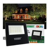 Refletor Taschibra Led Tr Slim 20w 6500k Preto Autovolt Cor Da Luz Branco-frio 110v/220v