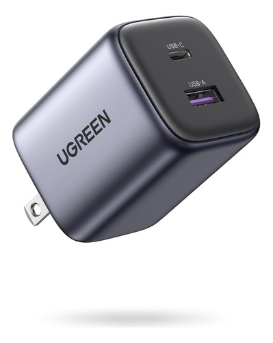 Cargador 35w Ugreen Carga Rápida Nexode Gan Tipo C Y Usb Pd