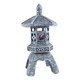 Estatua De Luz De Jardín Linterna De Pagoda Solar Duradera -