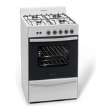 Cocina A Gas Longvie 12331b 56cm Blanca Cajón Parrilla Color Blanco Tipo De Conexión Multigas