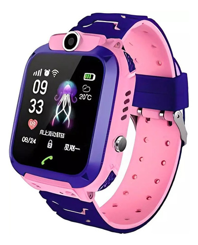 Relógio Smartwatch Infantil Q12 Gps Sos Resistente A Agua