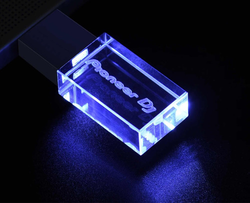 Memoria Usb Pioneer Dj / 64 Gb /2.0/cristal Led Varios Color