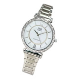 Reloj Qyq Para Mujer Pulso Acero Yess Color Plateado + Envio