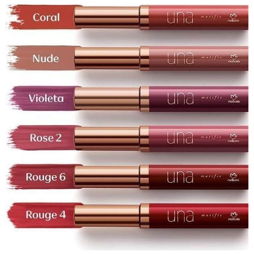 Labial Mate Intransferible Una Natura Varios Tonos Js