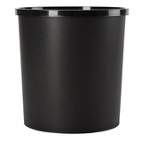 Cesto Papelero Tacho Basura Negro Plastico 12lts (27 Cms)