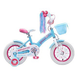 Bicicleta Infantil Benotto Infantil Pixie R12 Freno Contrapedal Color Azul Claro/blanco Con Ruedas De Entrenamiento