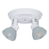 Aplique Spot Ng - Bl 2 Luces Tulipa Vidrio Apto Ventilador S