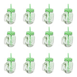 Mason Jar Frasco Tapa Tarro Popotes Mayoreo Remate 12 Pack