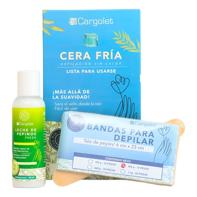 Cera Fría Cargolet 150g Kit Depilación Express sin calor | Meses sin interés