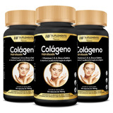 3x Colageno Hidrolisado Gelatina Em Cápsulas Softgel