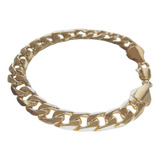 Brazalete Tejido Cubano Unisex Oro Laminado