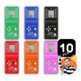 Kit 10 Vídeo Game Mini Console Portátil Volante Super Retrô