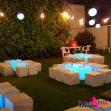 Alquiler De Living, Puff, Mesas, Fraperas, Led, Zona Oeste