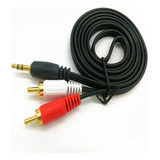 Cable Auxiliar 3.5 A 2 Rca Audio Y Video