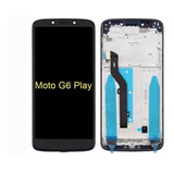 Tela Frontal Display Touch Moto G6 Play Xt1922-5 Com Aro 