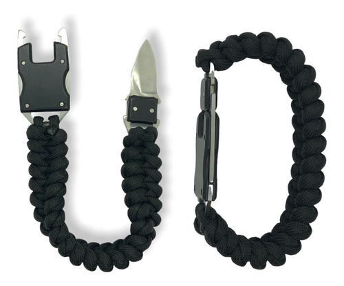 Pulsera Navaja Y Cuerda Paracord Mayoreo +regalo Pj075