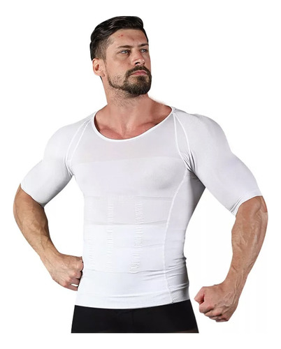 Polera Compresión Hombre Faja Camiseta Reductora Hombre