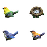 Adornos De Resina Para Pájaros En Miniatura Para Jardín, Mod