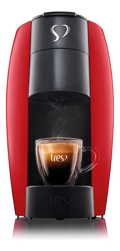 Cafeiteira 3 Corações Lov Vermelha 110v + 10 Capsula Gratis