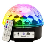 Parlante Bluetooth Esfera Led Bola Rgb Usb Celular Luces