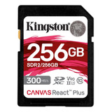 Tarjeta Memoria Sd Kingston Canvas React Plus 256gb 300mb/s