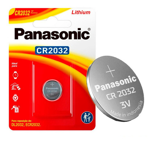 Bateria Pilha Cr2032 3v Placa Mãe Relógio Balança Panasonic