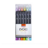 Marcador Brush Pen Evoke Blister C/6 Cores Pasteis - Brw