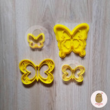 Cortante Galletita Fondant Mariposas X 4 Unidades