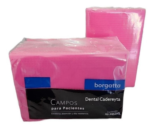 Campos Bolsa Borgatta Toallas Desechables Color Rosa F C/200