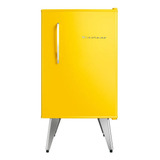 Frigobar Retrô Com Freezer 76 Litros Brastemp Amarelo