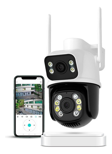 Câmera De Segurança Wi-fi Smart Camera Dupla 3mp A28b Icsee