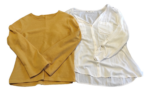 Combo Set De Ropa X2u Camisa Imp. + Sweater Mujer Talle Xl