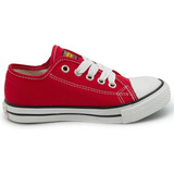 Tenis Bubble Gummers Harry Rojo 12-21  Choclo Lona Agujeta