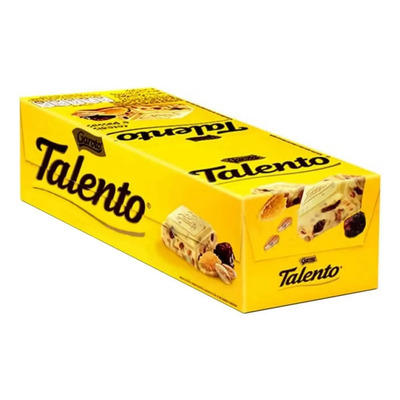 Display Mini Talento Cereais E Passas Choc Branco 15unx25g | MercadoLivre