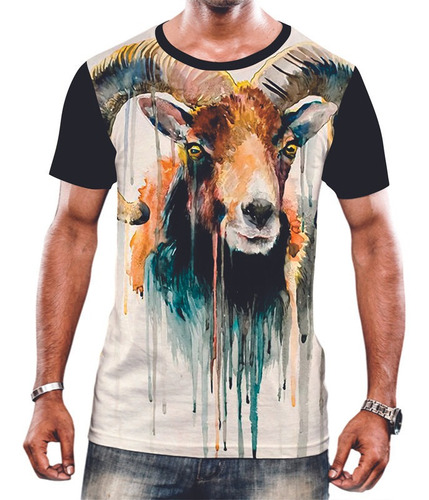 Camiseta Camisa Unissex Animal Cabra Cabrito Bode Fazenda 1