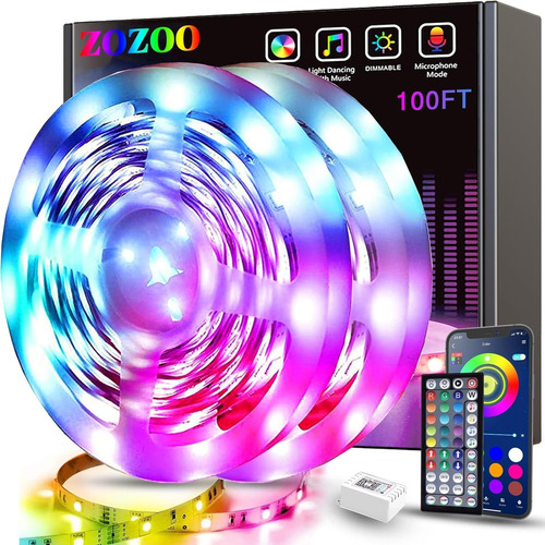 Cinta De Luz Led Rgb 30 Metros Tira Led + Control Bluetooth