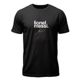 Polera Lionel Messi Fotografia Firma