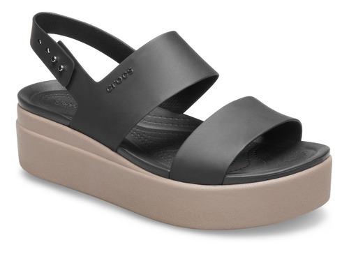 Sandalias Mujer Crocs Cs Brooklyn Low Wedge W Black