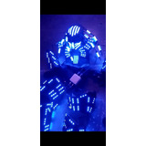 Traje Robot Led Armadura Depredador Rastas Iluminadas 12msi