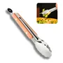 Pinza Multiuso Pequeña Acero Inoxidable Mango Madera Cocina y Parrilla | MercadoLibre