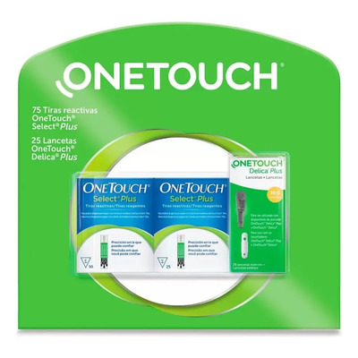One Touch Select Plus 75 Tiras Reactivas 25 Lancetas | Envío gratis