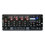 Mixer 4 Canales Marca Pa Proaudio Dj-400bt Con Bluetooth 