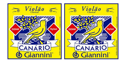 Encordoamento Giannini Canario P/ Violão Nylon Genw