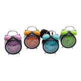 Reloj Despertador Doble Campana Con Luz - Colores Pasteles 