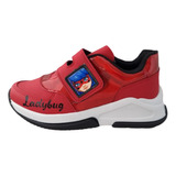 Tenis Niñas Ladybug Miraculous Yuyin Lb3110 Moda Rojo