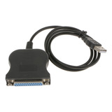 Cabo Adaptador Usb Para Macho Paralelo Db-25 Macho De 2