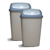 Set 2 Cestos De Basura Vaiven 12 Litros Colombraro Reciclar